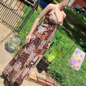 Body Central Bohemian Patchwork SunDress